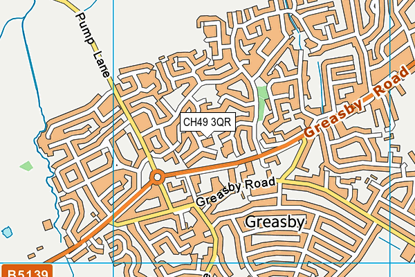CH49 3QR map - OS VectorMap District (Ordnance Survey) CH49 3QR map - OS VectorMap District (Ordnance Survey)