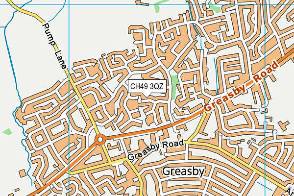 CH49 3QZ map - OS VectorMap District (Ordnance Survey) CH49 3QZ map - OS VectorMap District (Ordnance Survey)