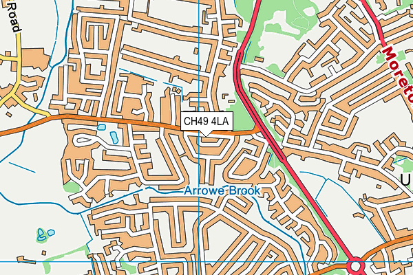 CH49 4LA map - OS VectorMap District (Ordnance Survey) CH49 4LA map - OS VectorMap District (Ordnance Survey)
