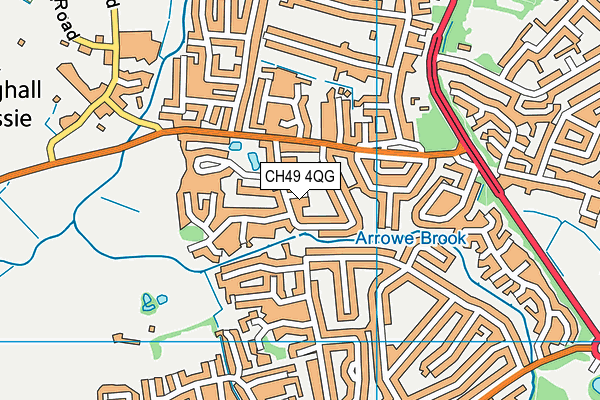 CH49 4QG map - OS VectorMap District (Ordnance Survey)