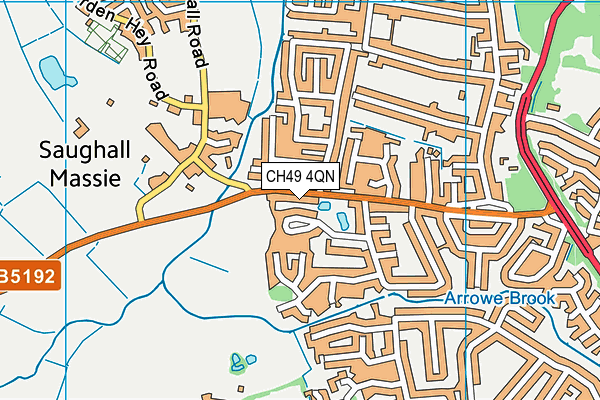 CH49 4QN map - OS VectorMap District (Ordnance Survey) CH49 4QN map - OS VectorMap District (Ordnance Survey)