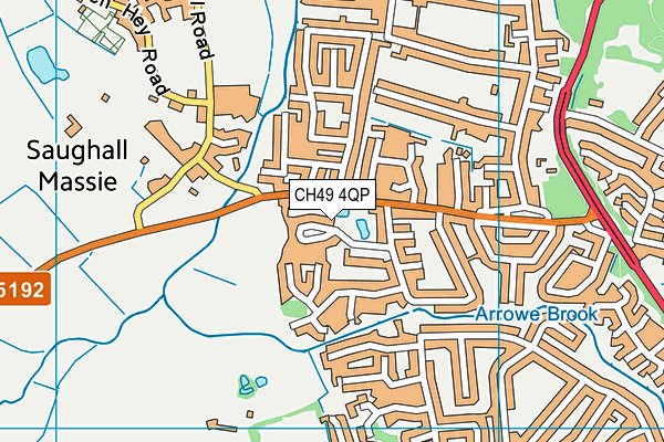 CH49 4QP map - OS VectorMap District (Ordnance Survey) CH49 4QP map - OS VectorMap District (Ordnance Survey)