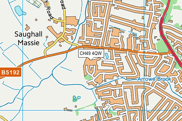 CH49 4QW map - OS VectorMap District (Ordnance Survey) CH49 4QW map - OS VectorMap District (Ordnance Survey)