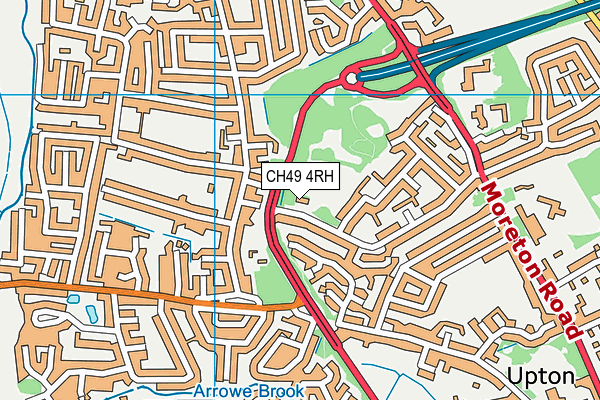 CH49 4RH map - OS VectorMap District (Ordnance Survey) CH49 4RH map - OS VectorMap District (Ordnance Survey)