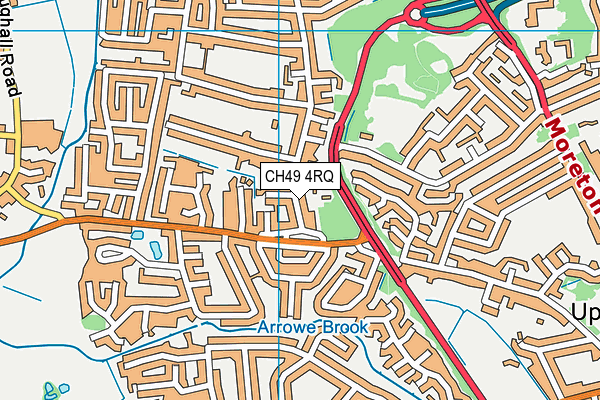 CH49 4RQ map - OS VectorMap District (Ordnance Survey) CH49 4RQ map - OS VectorMap District (Ordnance Survey)