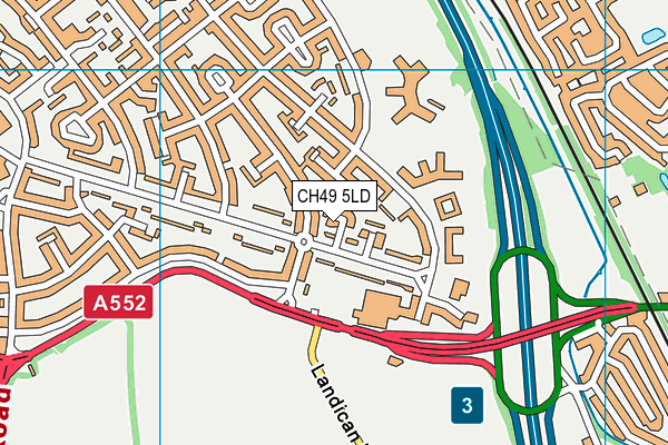 CH49 5LD map - OS VectorMap District (Ordnance Survey) CH49 5LD map - OS VectorMap District (Ordnance Survey)