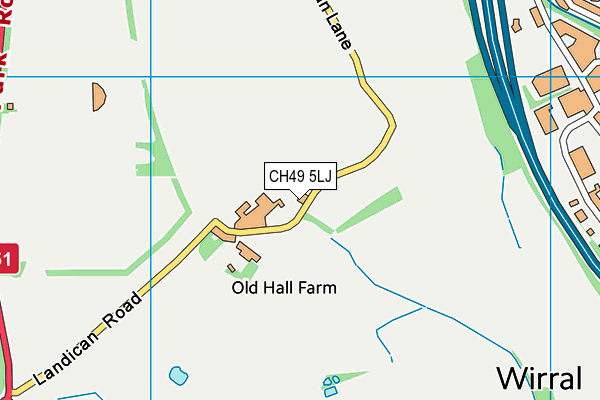 CH49 5LJ map - OS VectorMap District (Ordnance Survey) CH49 5LJ map - OS VectorMap District (Ordnance Survey)