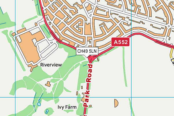 CH49 5LN map - OS VectorMap District (Ordnance Survey) CH49 5LN map - OS VectorMap District (Ordnance Survey)