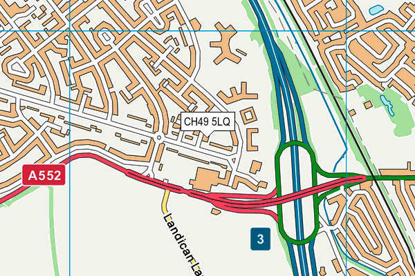 CH49 5LQ map - OS VectorMap District (Ordnance Survey) CH49 5LQ map - OS VectorMap District (Ordnance Survey)