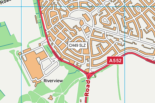CH49 5LZ map - OS VectorMap District (Ordnance Survey) CH49 5LZ map - OS VectorMap District (Ordnance Survey)