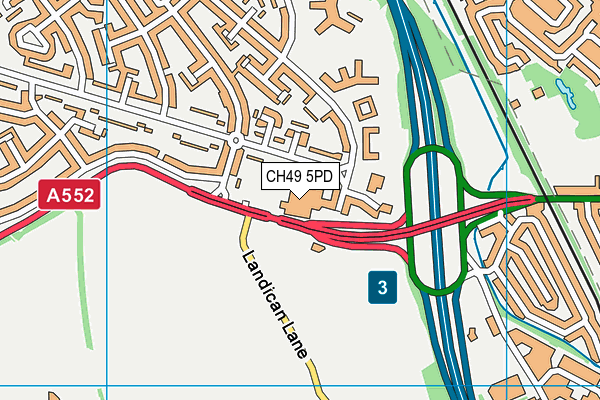 CH49 5PD map - OS VectorMap District (Ordnance Survey) CH49 5PD map - OS VectorMap District (Ordnance Survey)