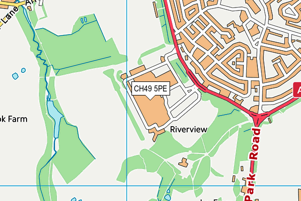 CH49 5PE map - OS VectorMap District (Ordnance Survey) CH49 5PE map - OS VectorMap District (Ordnance Survey)