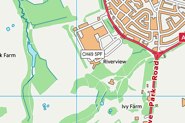 CH49 5PF map - OS VectorMap District (Ordnance Survey) CH49 5PF map - OS VectorMap District (Ordnance Survey)