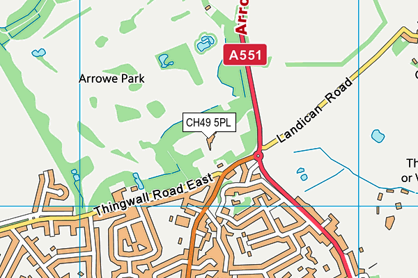 CH49 5PL map - OS VectorMap District (Ordnance Survey) CH49 5PL map - OS VectorMap District (Ordnance Survey)