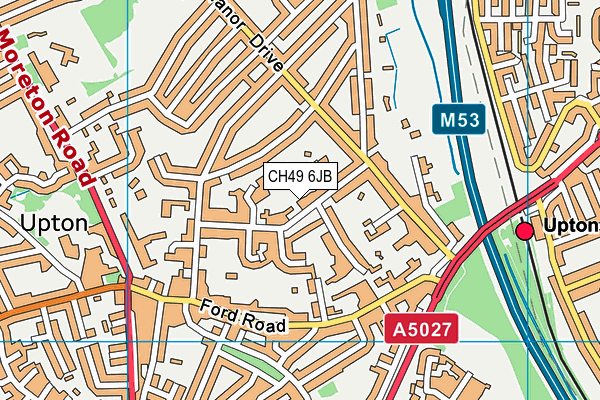 CH49 6JB map - OS VectorMap District (Ordnance Survey) CH49 6JB map - OS VectorMap District (Ordnance Survey)