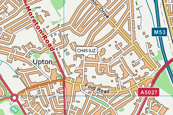 CH49 6JZ map - OS VectorMap District (Ordnance Survey) CH49 6JZ map - OS VectorMap District (Ordnance Survey)