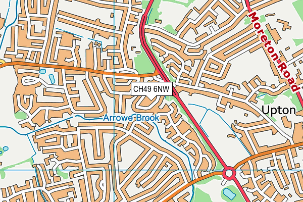 CH49 6NW map - OS VectorMap District (Ordnance Survey) CH49 6NW map - OS VectorMap District (Ordnance Survey)