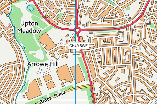 CH49 6WE map - OS VectorMap District (Ordnance Survey) CH49 6WE map - OS VectorMap District (Ordnance Survey)
