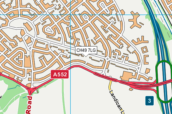 CH49 7LG map - OS VectorMap District (Ordnance Survey) CH49 7LG map - OS VectorMap District (Ordnance Survey)