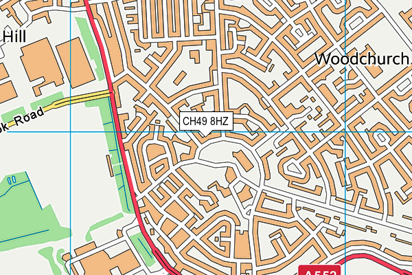 CH49 8HZ map - OS VectorMap District (Ordnance Survey) CH49 8HZ map - OS VectorMap District (Ordnance Survey)