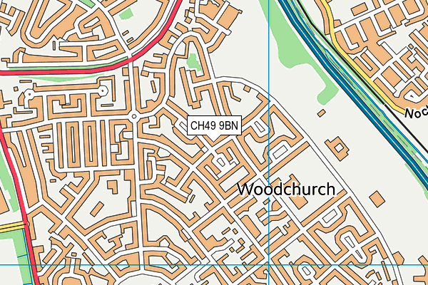 CH49 9BN map - OS VectorMap District (Ordnance Survey) CH49 9BN map - OS VectorMap District (Ordnance Survey)