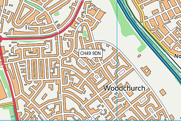 CH49 9DN map - OS VectorMap District (Ordnance Survey) CH49 9DN map - OS VectorMap District (Ordnance Survey)