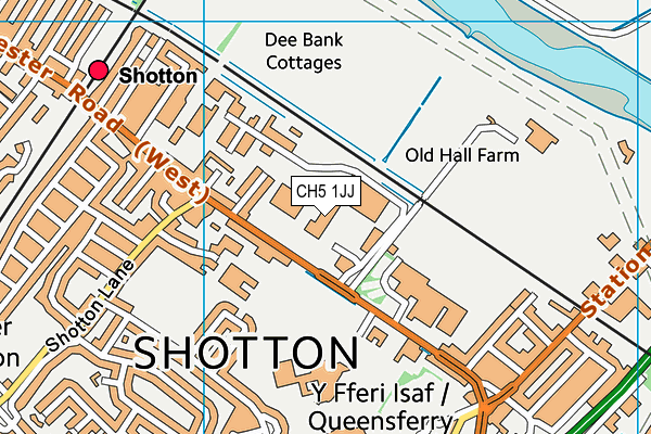 CH5 1JJ map - OS VectorMap District (Ordnance Survey) CH5 1JJ map - OS VectorMap District (Ordnance Survey)