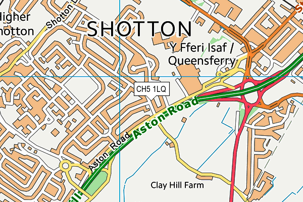 CH5 1LQ map - OS VectorMap District (Ordnance Survey) CH5 1LQ map - OS VectorMap District (Ordnance Survey)
