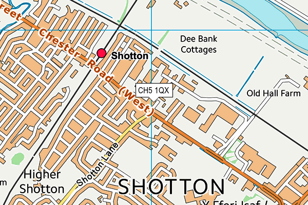 CH5 1QX map - OS VectorMap District (Ordnance Survey) CH5 1QX map - OS VectorMap District (Ordnance Survey)