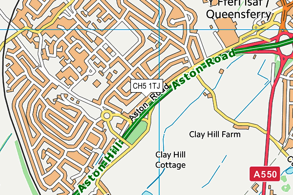 CH5 1TJ map - OS VectorMap District (Ordnance Survey) CH5 1TJ map - OS VectorMap District (Ordnance Survey)