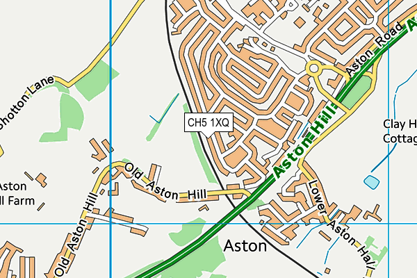 CH5 1XQ map - OS VectorMap District (Ordnance Survey) CH5 1XQ map - OS VectorMap District (Ordnance Survey)