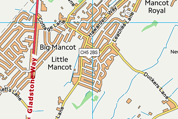 CH5 2BS map - OS VectorMap District (Ordnance Survey) CH5 2BS map - OS VectorMap District (Ordnance Survey)
