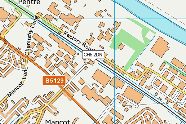 CH5 2DN map - OS VectorMap District (Ordnance Survey) CH5 2DN map - OS VectorMap District (Ordnance Survey)