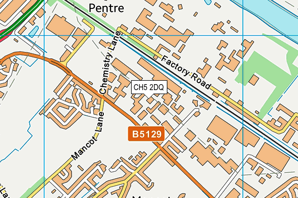 CH5 2DQ map - OS VectorMap District (Ordnance Survey) CH5 2DQ map - OS VectorMap District (Ordnance Survey)