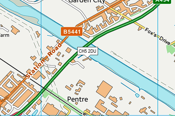 CH5 2DU map - OS VectorMap District (Ordnance Survey) CH5 2DU map - OS VectorMap District (Ordnance Survey)
