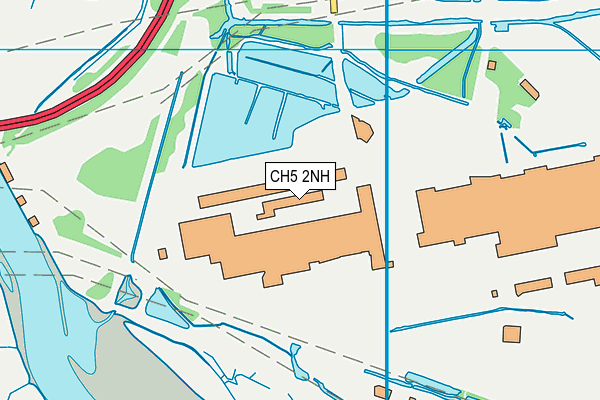 CH5 2NH map - OS VectorMap District (Ordnance Survey) CH5 2NH map - OS VectorMap District (Ordnance Survey)