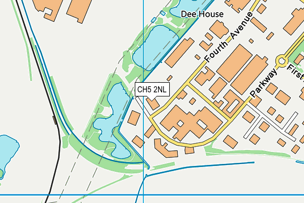 CH5 2NL map - OS VectorMap District (Ordnance Survey) CH5 2NL map - OS VectorMap District (Ordnance Survey)