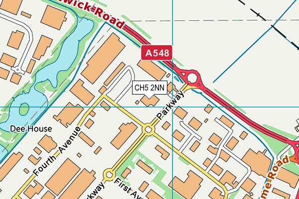 CH5 2NN map - OS VectorMap District (Ordnance Survey) CH5 2NN map - OS VectorMap District (Ordnance Survey)