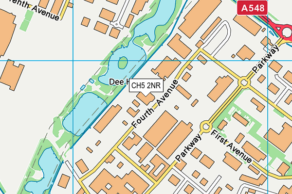 CH5 2NR map - OS VectorMap District (Ordnance Survey) CH5 2NR map - OS VectorMap District (Ordnance Survey)