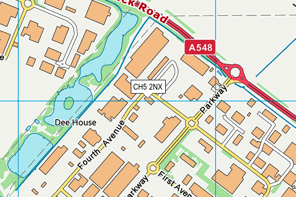 CH5 2NX map - OS VectorMap District (Ordnance Survey) CH5 2NX map - OS VectorMap District (Ordnance Survey)