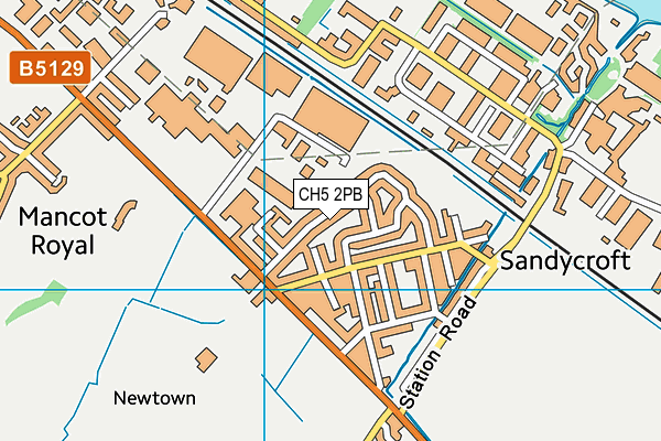 CH5 2PB map - OS VectorMap District (Ordnance Survey) CH5 2PB map - OS VectorMap District (Ordnance Survey)