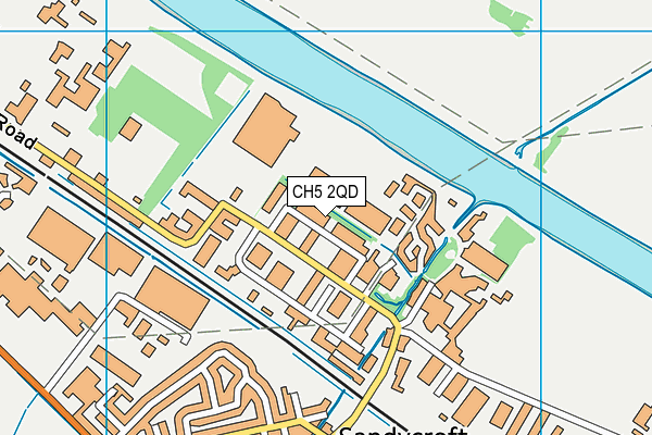 CH5 2QD map - OS VectorMap District (Ordnance Survey) CH5 2QD map - OS VectorMap District (Ordnance Survey)