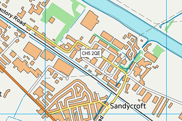 CH5 2QE map - OS VectorMap District (Ordnance Survey) CH5 2QE map - OS VectorMap District (Ordnance Survey)