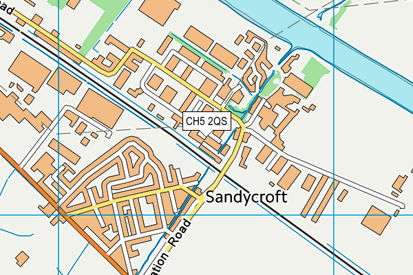 CH5 2QS map - OS VectorMap District (Ordnance Survey) CH5 2QS map - OS VectorMap District (Ordnance Survey)