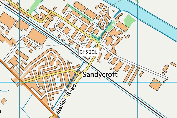 CH5 2QU map - OS VectorMap District (Ordnance Survey) CH5 2QU map - OS VectorMap District (Ordnance Survey)