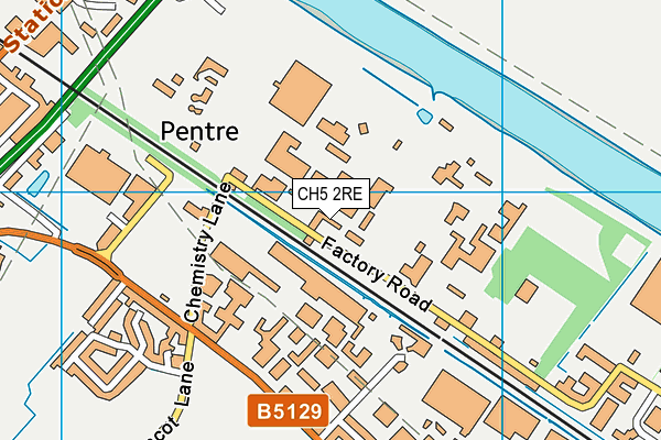CH5 2RE map - OS VectorMap District (Ordnance Survey) CH5 2RE map - OS VectorMap District (Ordnance Survey)