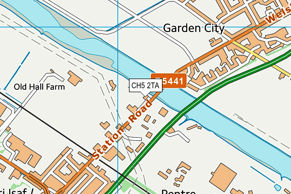 CH5 2TA map - OS VectorMap District (Ordnance Survey) CH5 2TA map - OS VectorMap District (Ordnance Survey)