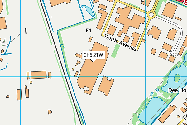 CH5 2TW map - OS VectorMap District (Ordnance Survey) CH5 2TW map - OS VectorMap District (Ordnance Survey)