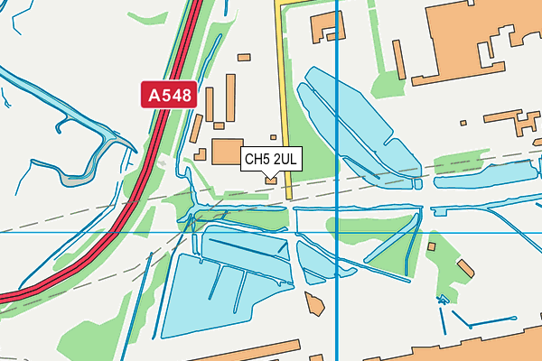 CH5 2UL map - OS VectorMap District (Ordnance Survey) CH5 2UL map - OS VectorMap District (Ordnance Survey)