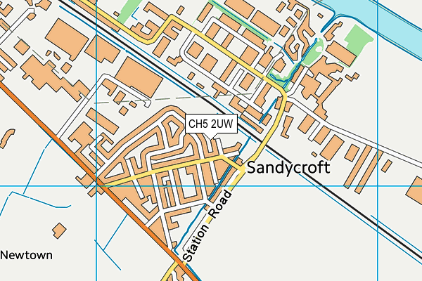 CH5 2UW map - OS VectorMap District (Ordnance Survey) CH5 2UW map - OS VectorMap District (Ordnance Survey)